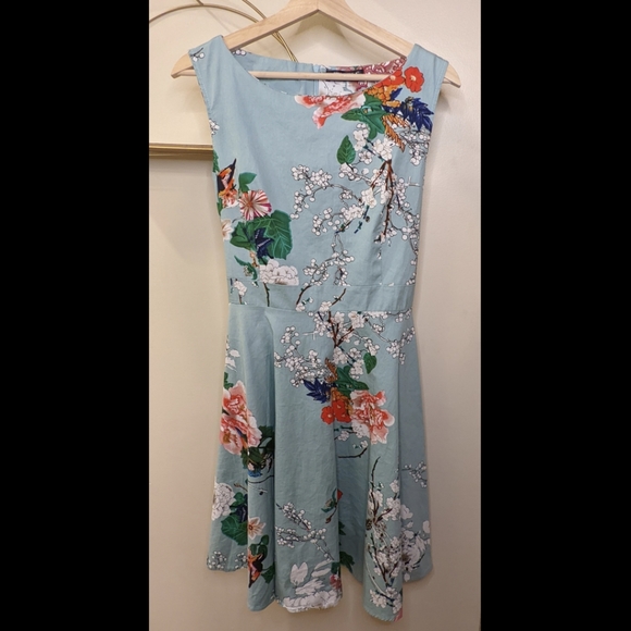 Floral Rockabilly A-Line Dress - Picture 2 of 10